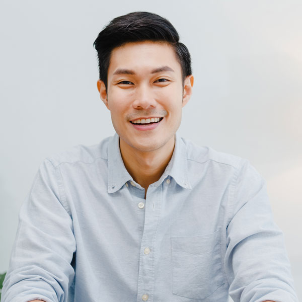 man smiling