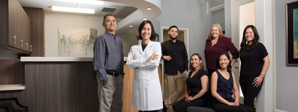 Dr Liao and staff