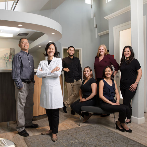 Dr Liao and staff